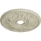 Ekena Millwork Acanthus Twist Medallion (Canopies up to 8 3/8"), 23 5/8"OD x 4 5/8"ID x 1 7/8"P, Clear Yellow CM23ACCYF - alternate 2